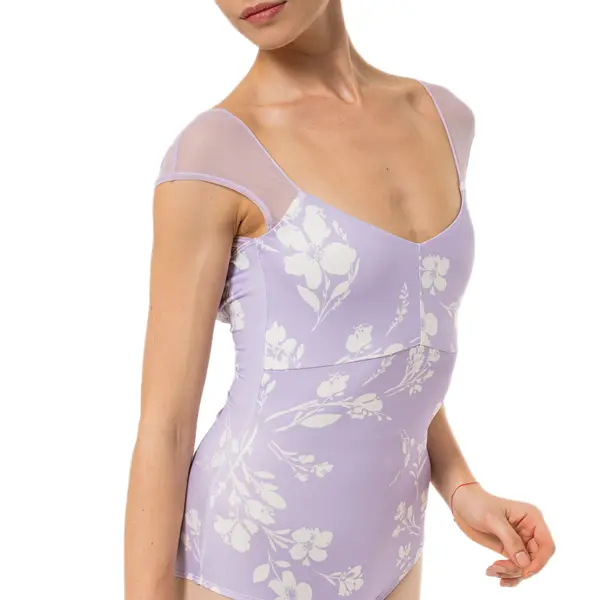 Capezio Moonstruck Cap Sleeve Leotard, Damen-Tanztrikot mit kurzen Ärmeln