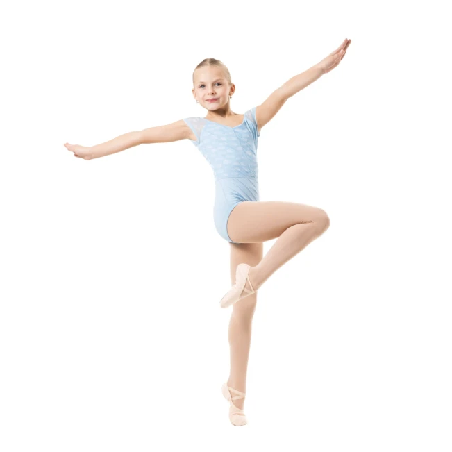 Capezio Nine Rainbow Leotard, Mädchentrikot Capezio Nine Rainbow Trikot, Mädchen-Trikot - Capezio Hellblau