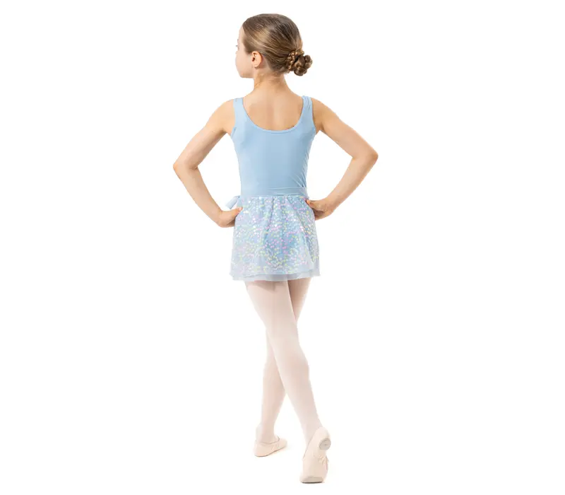 Capezio Pixie Kleid, Mädchen-Trikot mit Röckchen - Hellblau Capezio