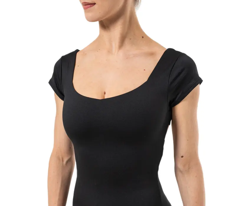 Capezio Portoro, Damen-Trikot mit kurzem Ärmel Capezio Portoro, Damen-Trikot mit kurzem Ärmel - Schwarz