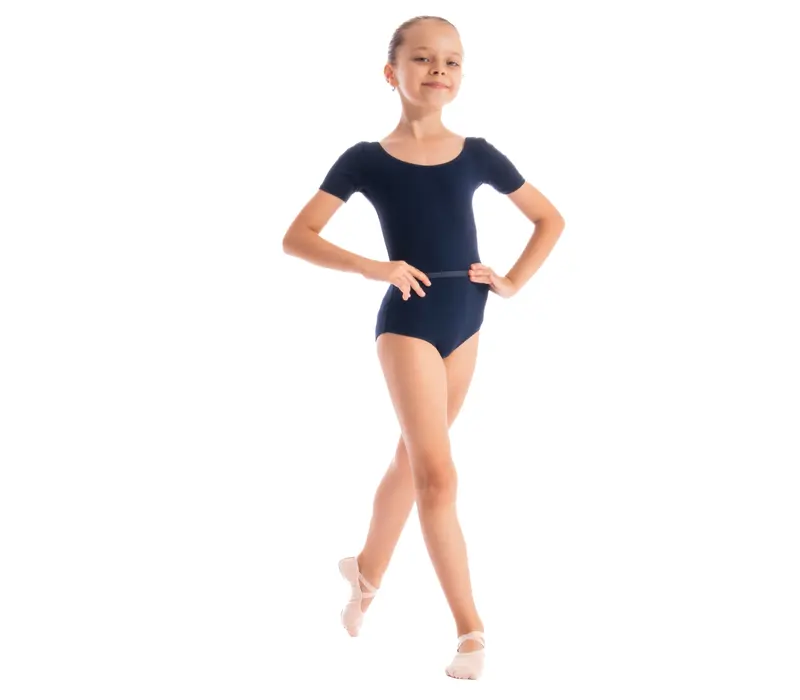 Capezio, Kindertrikot mit kurzen Ärmeln - Blau - jet blue