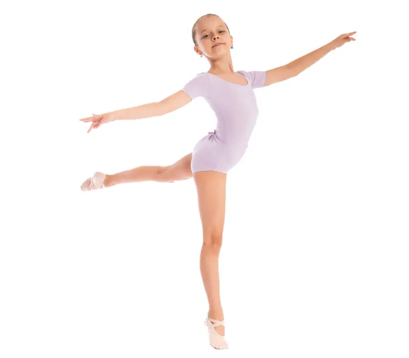 Capezio, Kindertrikot mit kurzen Ärmeln Capezio, Kindertrikot mit kurzen Ärmeln – Lila Lavender Capezio