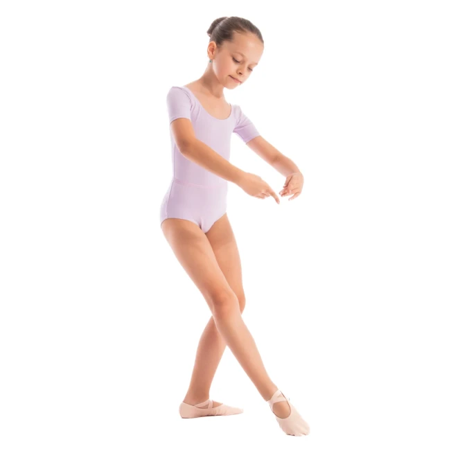 Capezio, Kindertrikot mit kurzen Ärmeln – Lila Lavender Capezio