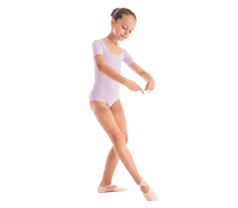 Capezio, Kindertrikot mit kurzen Ärmeln Capezio, Kindertrikot mit kurzen Ärmeln – Lila Lavender Capezio