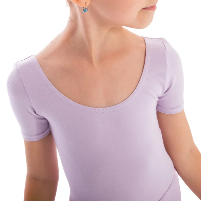 Capezio, Kindertrikot mit kurzen Ärmeln – Lila Lavender Capezio