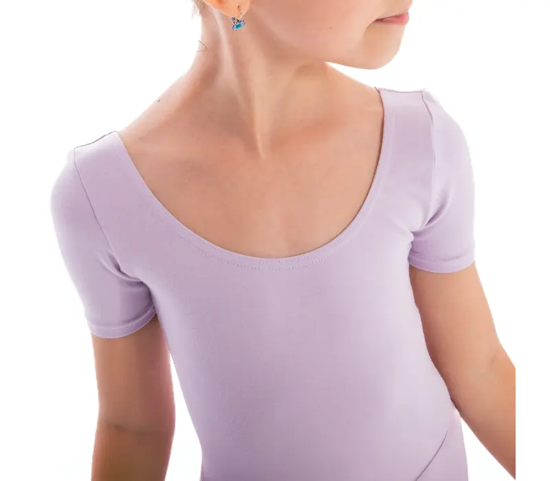 Capezio, Kindertrikot mit kurzen Ärmeln Capezio, Kindertrikot mit kurzen Ärmeln – Lila Lavender Capezio