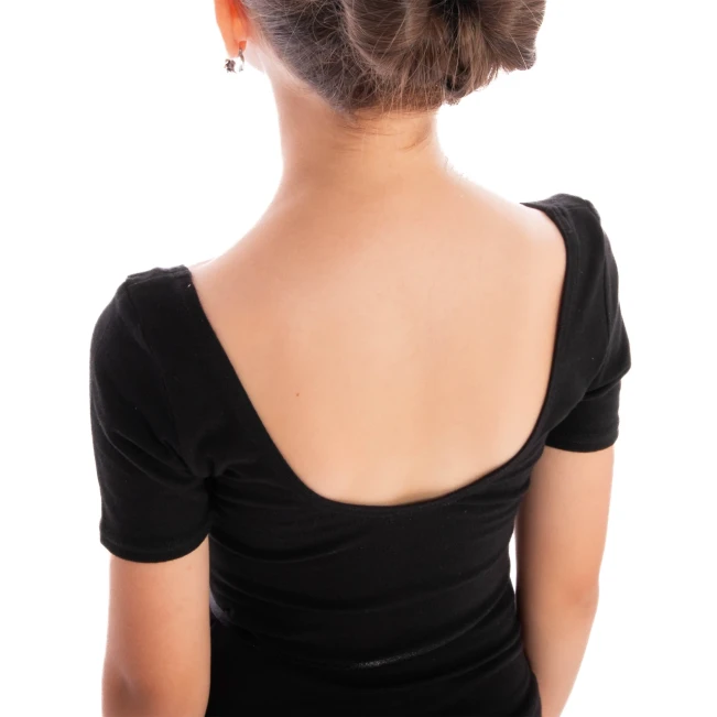 Capezio, Kindertrikot mit kurzen Ärmeln - Schwarz Capezio, Kindertrikot mit kurzen Ärmeln - Schwarz