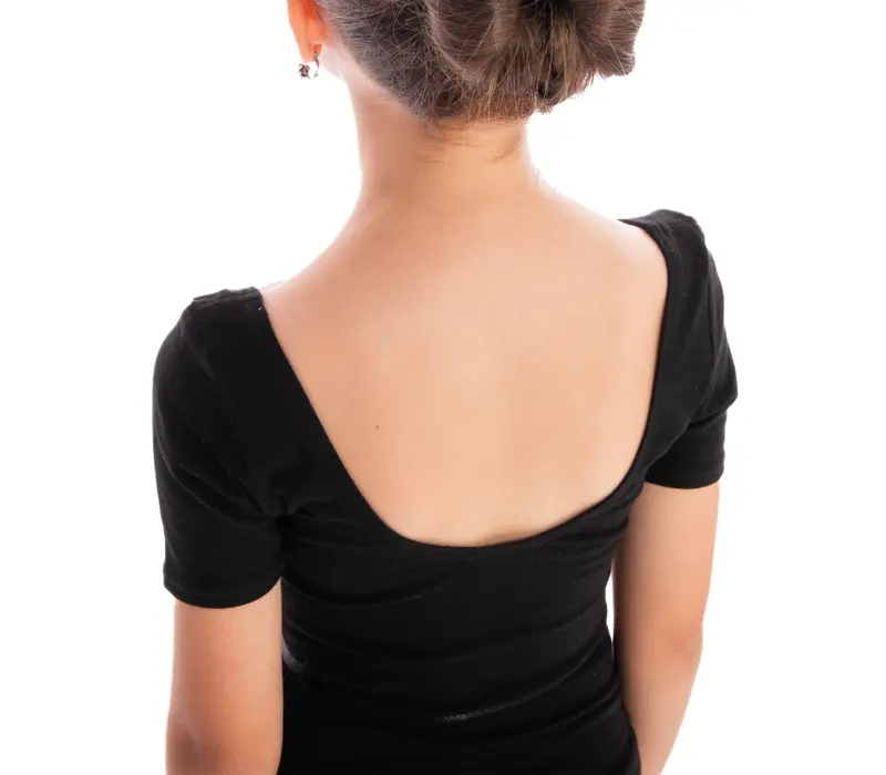 Capezio, Kindertrikot mit kurzen Ärmeln - Schwarz