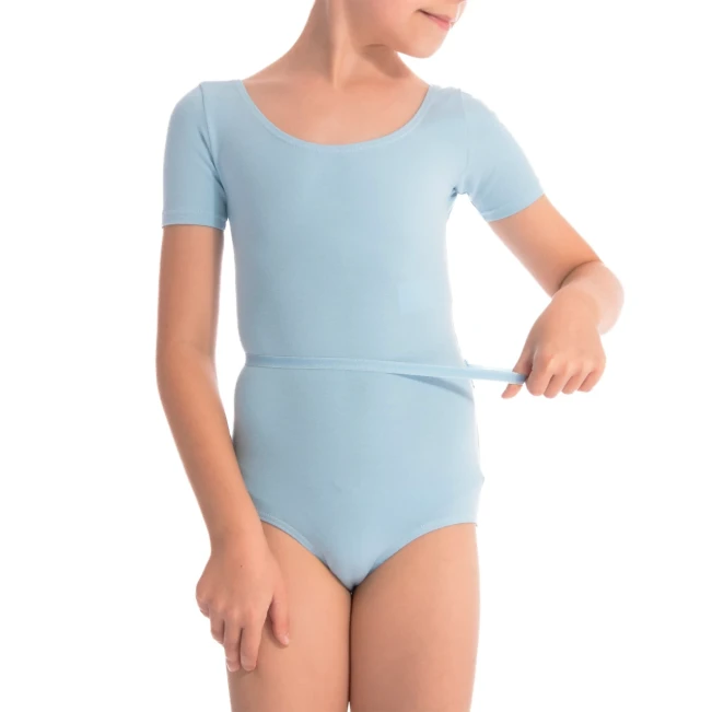 Capezio, Kindertrikot mit kurzem Ärmel – Hellblau Capezio