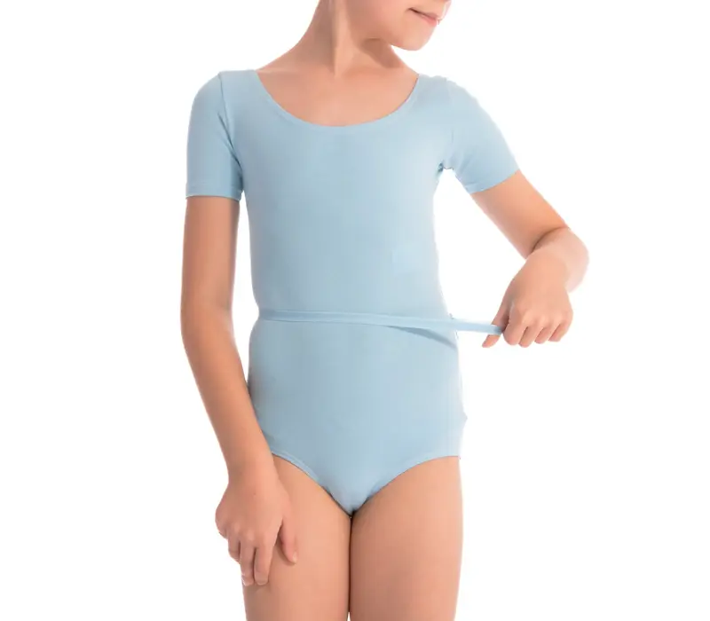 Capezio, Kindertrikot mit kurzem Ärmel – Hellblau Capezio