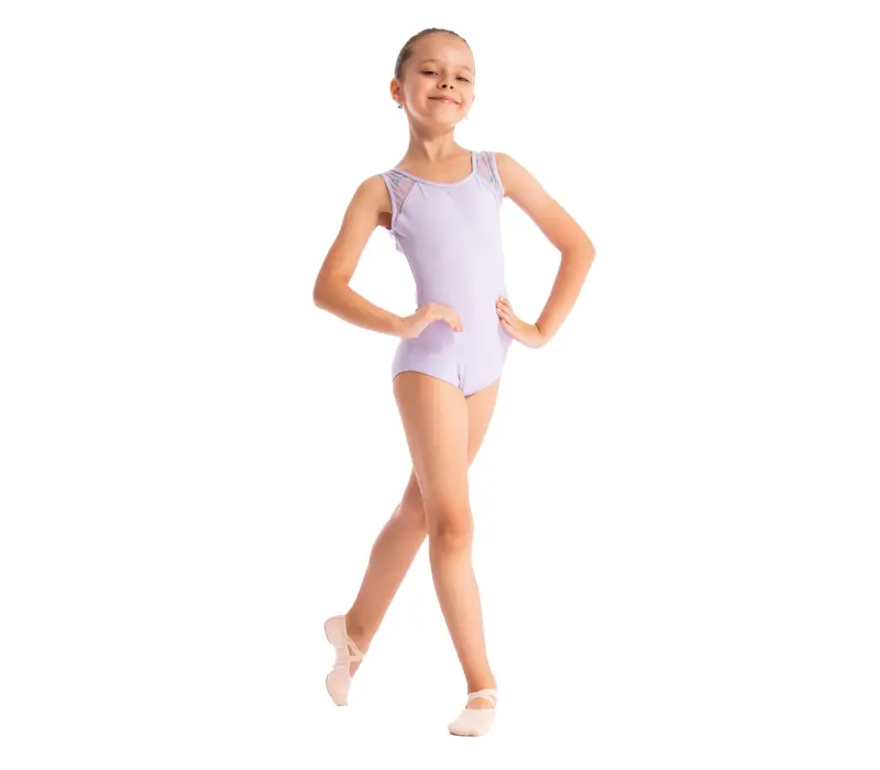 Capezio Star Mars Mesh back Trikot, Kindertrikot mit breiten Trägern - Violett - lavender
