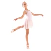 Capezio Star Mars Trikot mit Mesh-Rücken, Kindertrikot mit breiten Trägern - Rosa- pink