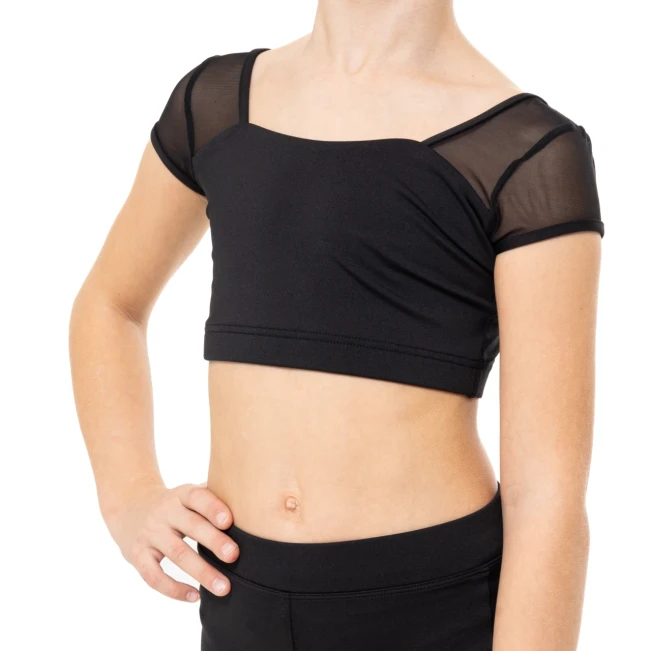 Capezio Star Cosmic Top, Crop-Top für Mädchen Capezio Star Cosmic Top, Crop Top für Mädchen - Schwarz