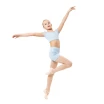 Capezio Star Cosmic Top, Crop-Top für Mädchen - Hellblau Capezio