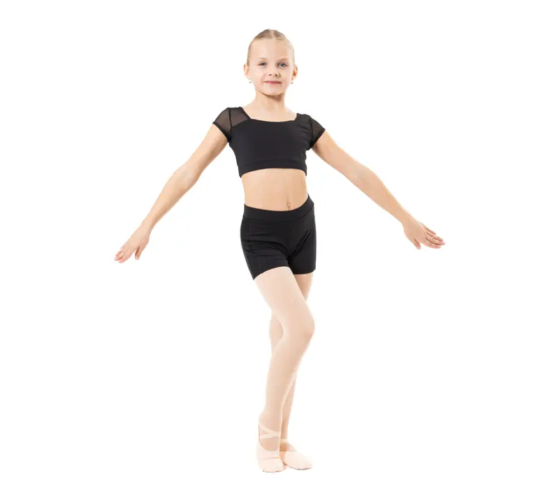 Capezio Star Cosmic Top, Crop-Top für Mädchen Capezio Star Cosmic Top, Crop Top für Mädchen - Schwarz