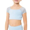 Capezio Star Cosmic Top, Crop-Top für Mädchen - Hellblau Capezio