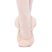 Capezio Stella, Damen-Leinen-Ballettschuhe - Rosa Ballett Capezio