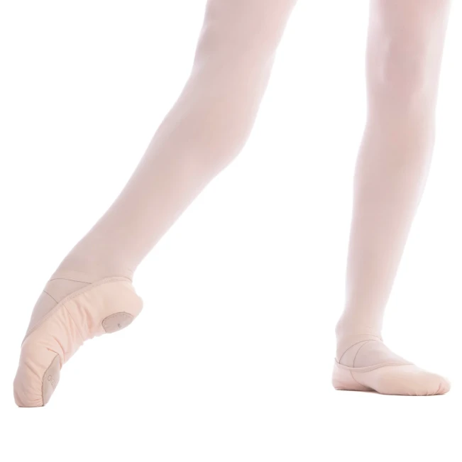 Capezio Stella, Damen-Leinen-Ballettschuhe - Rosa Ballett Capezio