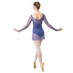 Capezio Dusk Mesh, Damen-Top mit langen Ärmeln