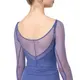 Capezio Dusk Mesh, Damen-Top mit langen Ärmeln