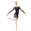 Capezio Dusk Mesh, Damen-Top mit langen Ärmeln