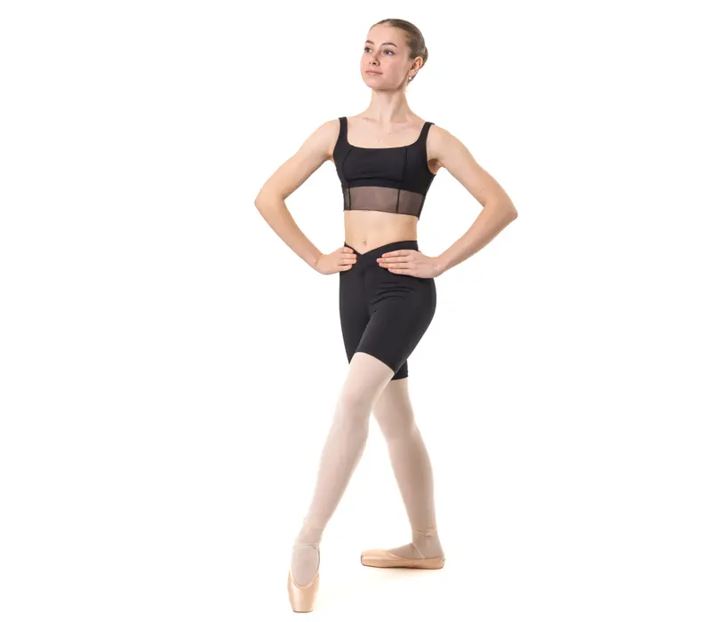 Capezio Twilight Short, Damen-Shorts in Oberschenkellänge – Schwarz
