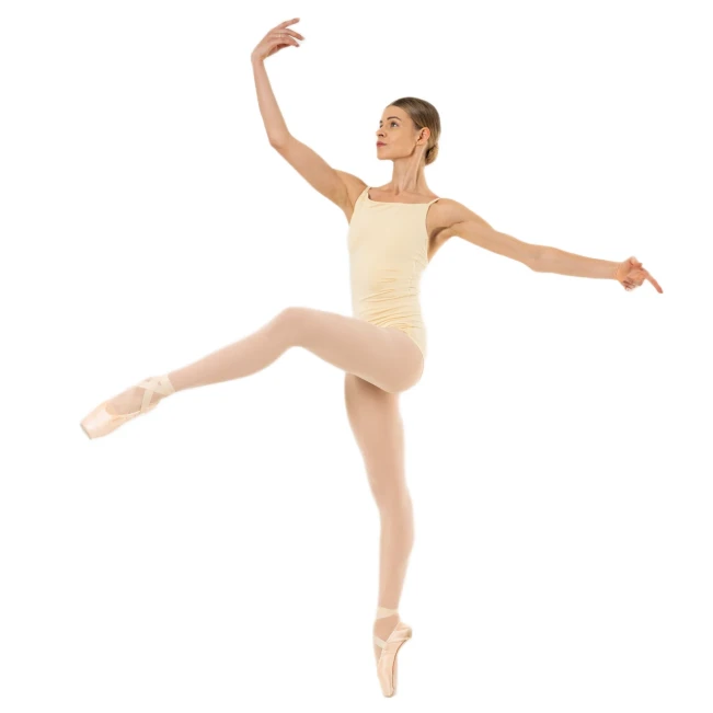 Capezio Wistful Camisole Leotard, Damen-Trikot mit feiner Falte Capezio Wistful Camisole Leotard, Damen-Trikot mit feiner Falte - Hellgelb - Butter Capezio