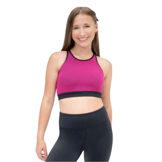 Capezio Colourblock High Neck Bra Top, Sport-BH Capezio Colourblock High Neck Bra Top, Sport-BH