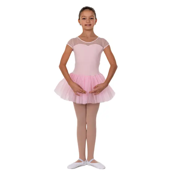 Capezio Keyhole Back Tutu Dress, Kindertrikot mit Tutu-Röckchen
