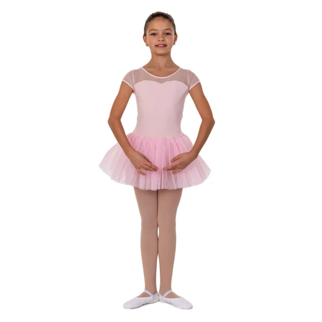 Capezio Tutu-Kleid mit Schlüsselloch-Rücken, Kindertrikot mit Tutu-Röckchen – Rosa Capezio Capezio Tutu-Kleid mit Schlüsselloch-Rücken, Kindertrikot mit Tutu-Röckchen – Rosa Capezio