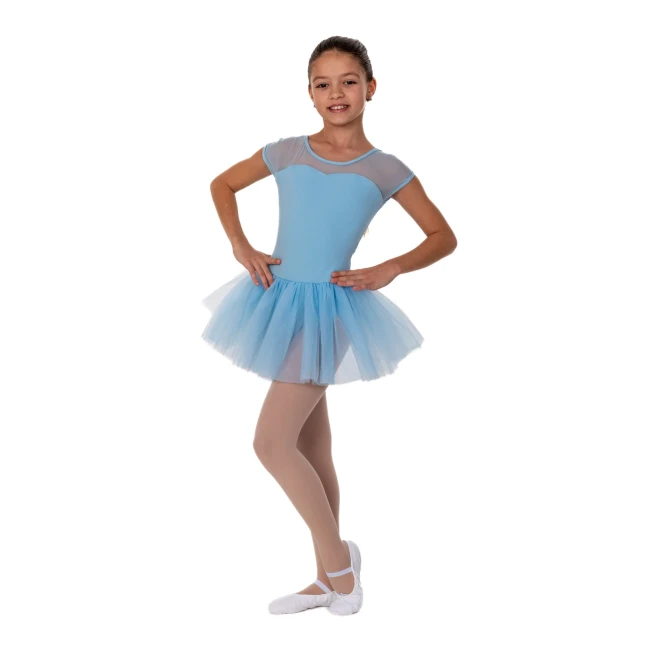 Capezio Keyhole Back Tutu-Kleid, Kindertrikot mit Tutu-Röckchen – Hellblau Capezio Capezio Keyhole Back Tutu-Kleid, Kindertrikot mit Tutu-Röckchen – Hellblau Capezio