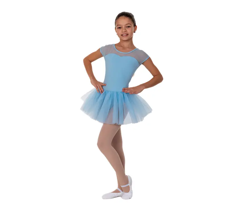 Capezio Keyhole Back Tutu-Kleid, Kindertrikot mit Tutu-Röckchen – Hellblau Capezio Capezio Keyhole Back Tutu-Kleid, Kindertrikot mit Tutu-Röckchen – Hellblau Capezio