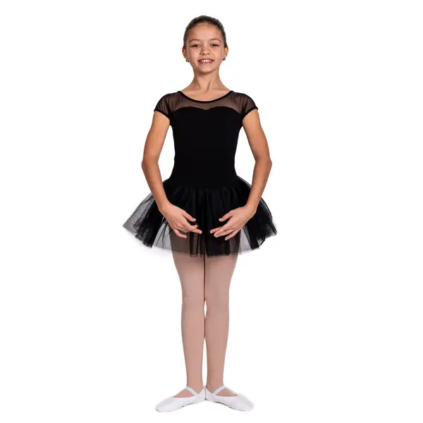 Capezio Keyhole Back Tutu Dress, Kindertrikot mit Tutu-Röckchen
