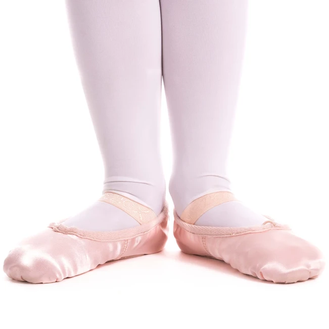 Capezio Satin Daisy, Kinder-Satin-Ballettschläppchen
