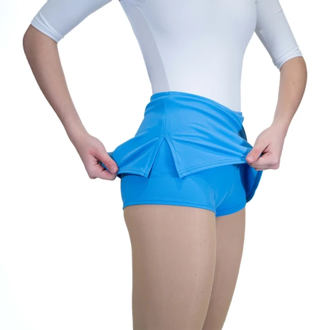 Capezio, Rock mit kurzen Shorts - Blau - columbua blue