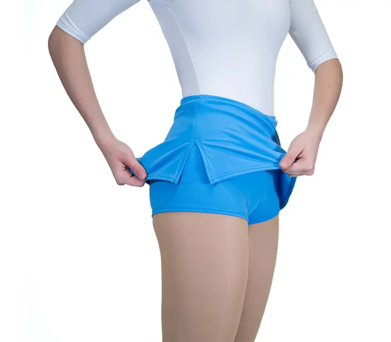 Capezio, Rock mit kurzen Shorts - Blau - columbua blue