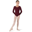 Bloch Petit, Mädchen-Trikot mit langen Ärmeln - Burgundy Bloch