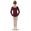 Bloch Petit, Mädchen-Trikot mit langen Ärmeln - Burgundy Bloch