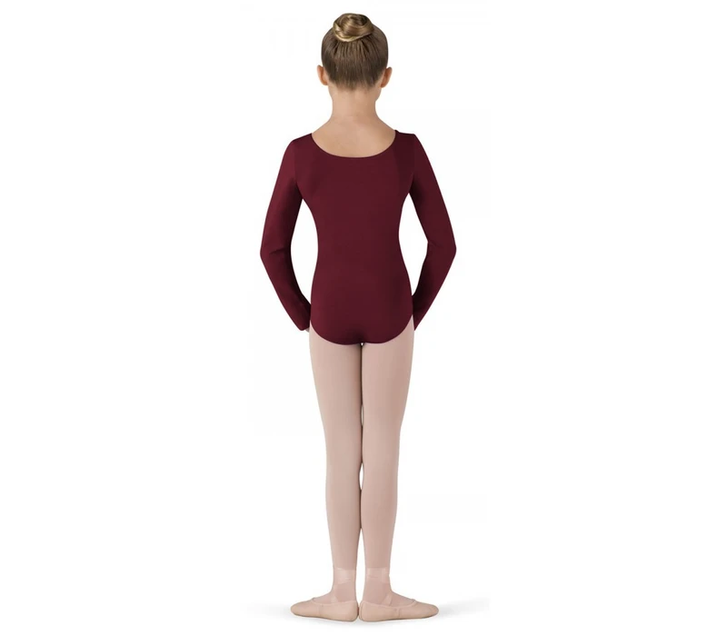 Bloch Petit, Mädchen-Trikot mit langen Ärmeln - Burgundy Bloch