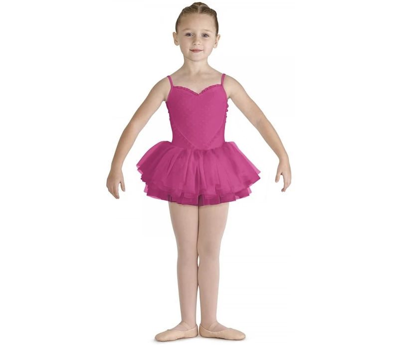 Bloch Valentine, Trikot mit Tutu-Röckchen – Pink Hot Bloch