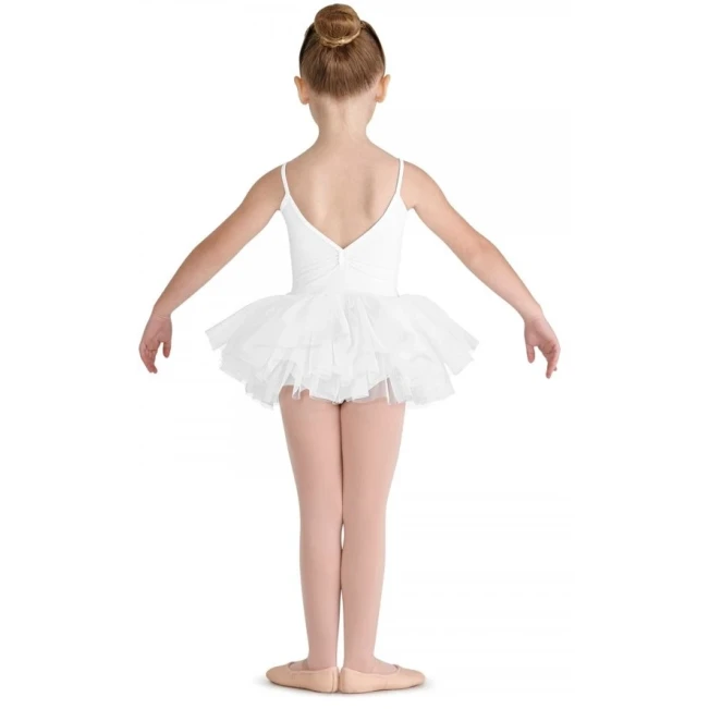 Bloch Valentine, Trikot mit Tutu-Röckchen – Weiß