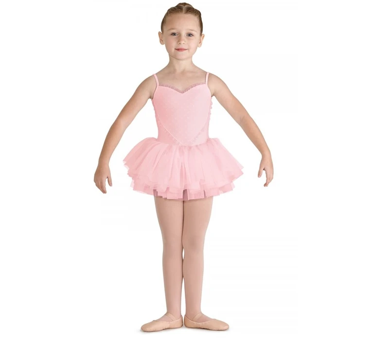 Bloch Valentine, Trikot mit Tutu-Röckchen – Candy Pink Bloch