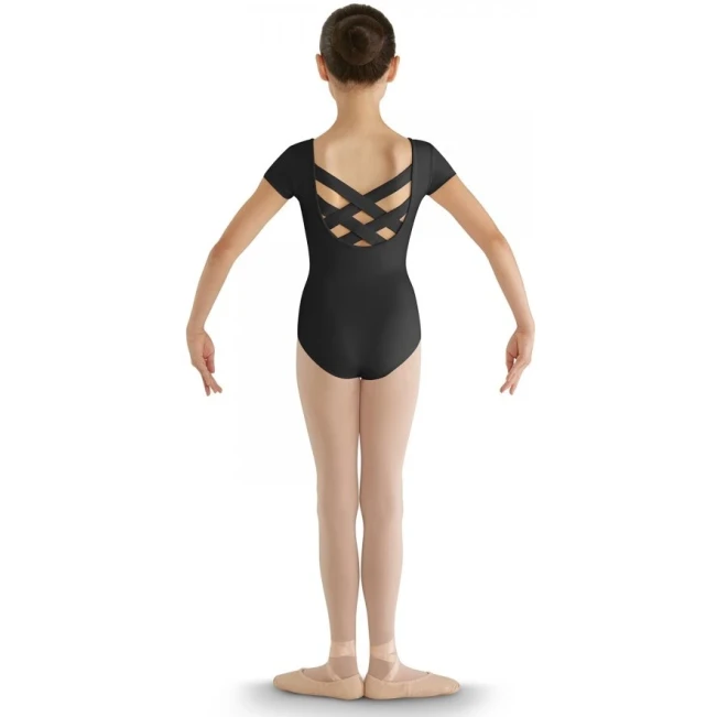 Bloch CL8832 Trikot mit Riemchen-Rücken und Kappenärmeln, Kinder-Balletttrikot Bloch CL8832 Trikot mit Riemchen-Rücken und Kappenärmeln, Kinder-Balletttrikot