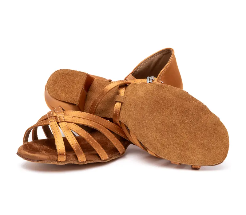 Dancee Betty, Damen-Latinschuhe - Hautfarben - Dark Tan