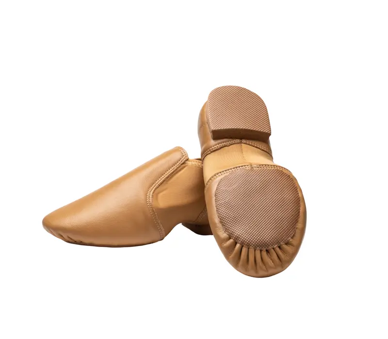 Dancee Jazz Slip-On, Herren-Jazzschuhe – Hautfarben – Tan