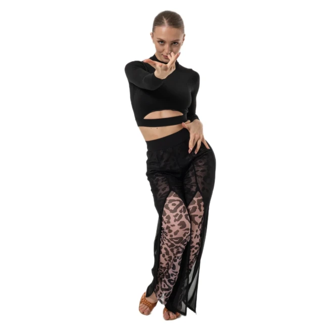 Dancee Nataly ballroom, Damen-Tanzhosen Dancee Nataly ballroom, Damen-Tanzhosen - Leopard