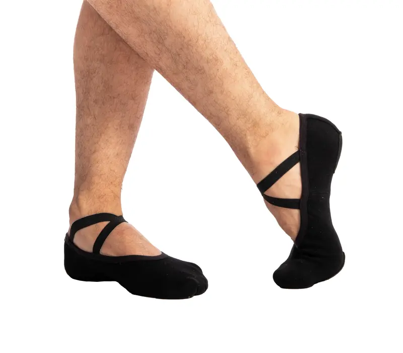 Dancee Pro stretch, elastische Ballettschläppchen für Herren Dancee Pro Stretch, elastische Ballettschläppchen für Herren - Schwarz