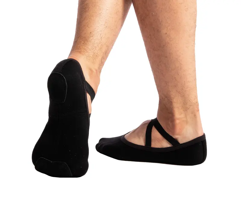 Dancee Pro stretch, elastische Ballettschläppchen für Herren Dancee Pro Stretch, elastische Ballettschläppchen für Herren - Schwarz