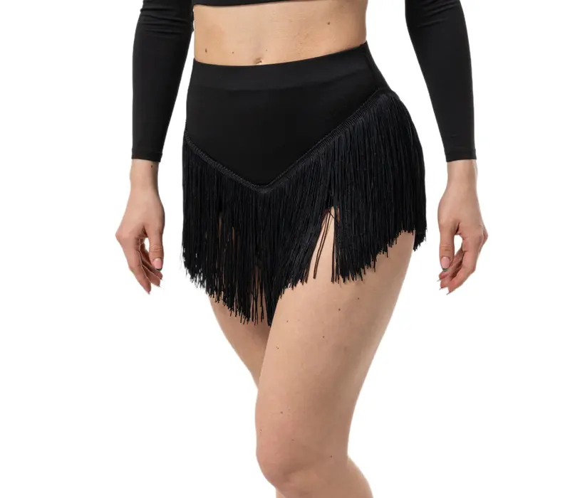 Dancee Wendy, Damen-Shorts mit Fransen - Schwarz