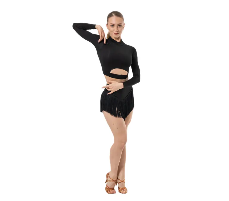 Dancee Wendy, Damen-Shorts mit Fransen - Schwarz